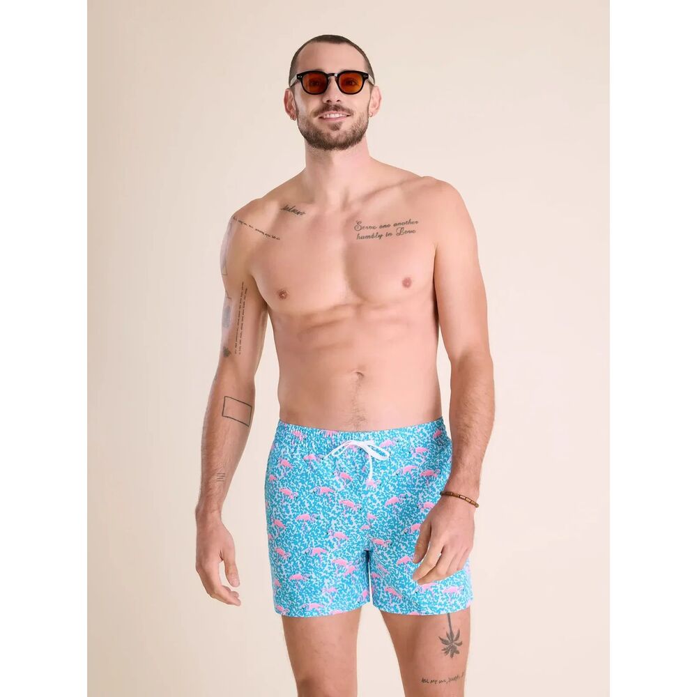 Chubbies The Domingos are For Flamingo SwimSuit  Trunks 5.5" Inseam Men's Medium